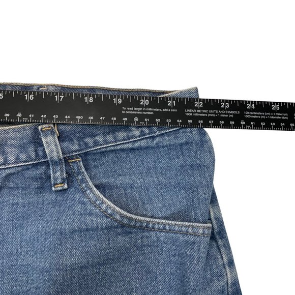 Wrangler Relaxed Fit Jean Shorts Mens Sz 44 Blue Denim Everyday Casual Work - Picture 5 of 10